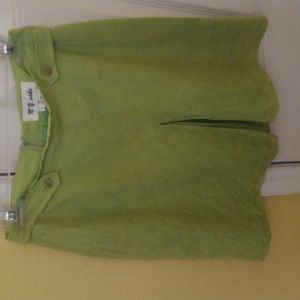 NY ' Sake mint green linen skirt sporty